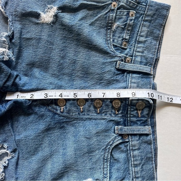 Gap denim button fly high rise cheeky shorts size 0/25 - Picture 8 of 13